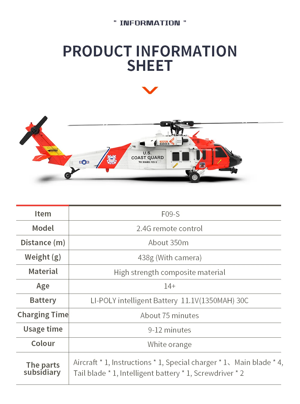 YU XIANG F09-S Battery 6CH  UH - огляд і ціна Rc Helicopter Bag